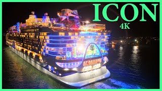 Icon of the Seas FIRST (DRY) Miami Departure - 4K