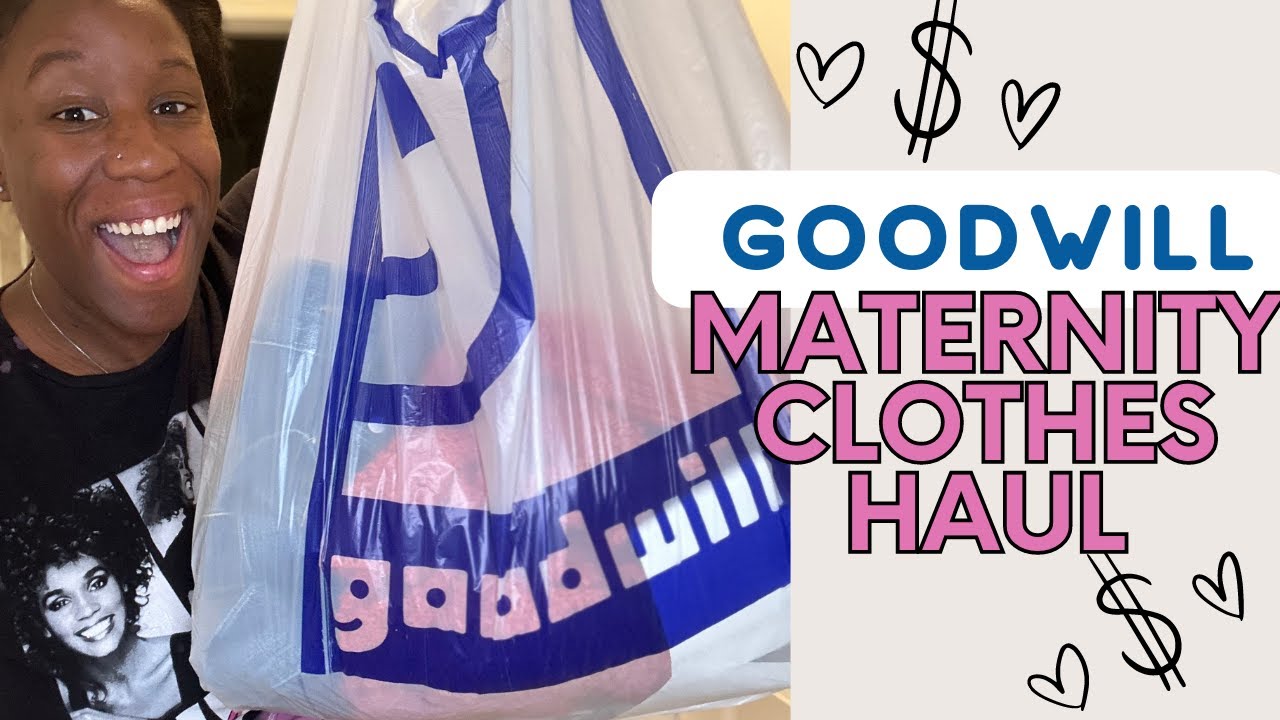 Maternity Clothing Thrift Haul Goodwill YouTube