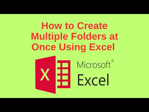 How to Create Multiple Folders at Once Using Excel | One Click to Create 100+ Folders