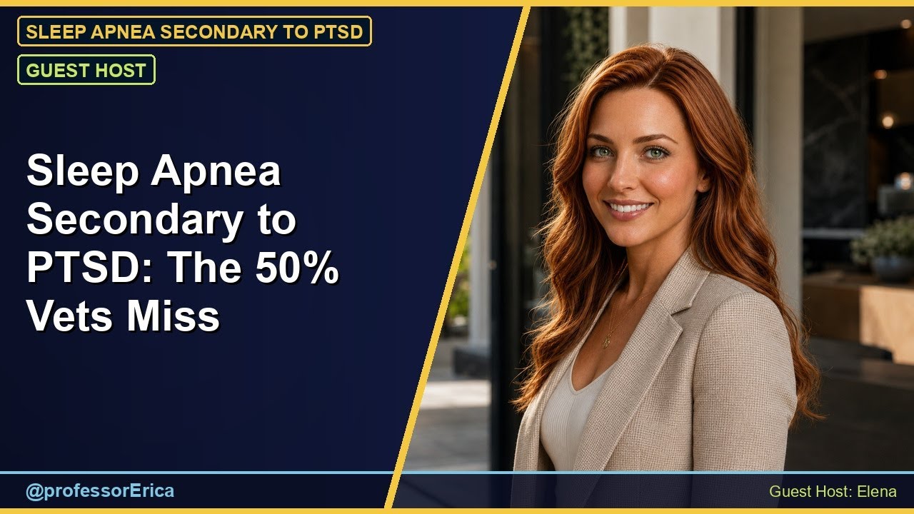 Sleep Apnea Secondary to PTSD: The 50% Vets Miss