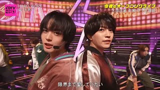 なにわ男子「HARD WORK」圧巻パフォーマンス！CDTVライブ！ライブ！