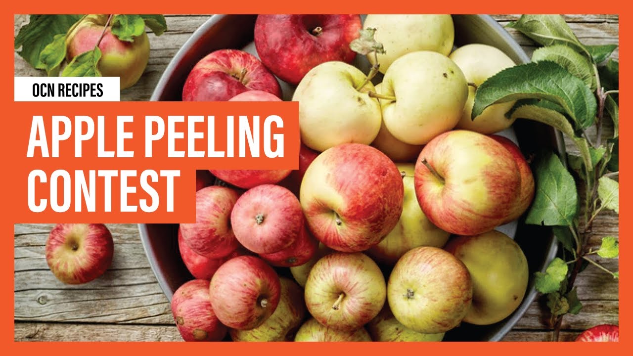 A Fun Apple Peeling Contest OCN Recipes YouTube
