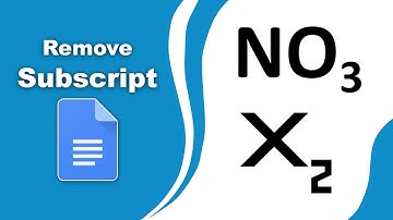 How to get out of subscript in google docs