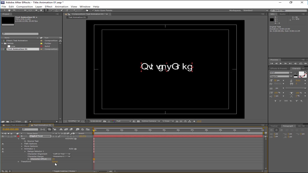How to Create a Simple Text Animation using Adobe After Effects - YouTube