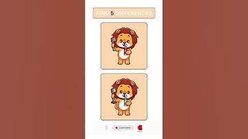 Easy but Tricky! Can You Find 5 Differences? | Spot the Difference #shorts