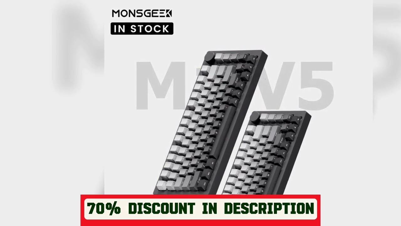 A must-have product! Akko MonsGeek M1 V5 Tri-mode Mechanical Keyboard VIA 75% ANSI/ISO 3/5 Pins Cu