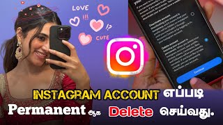 How To Delete Instagram Account Permanently in Tamil SURYA TECH