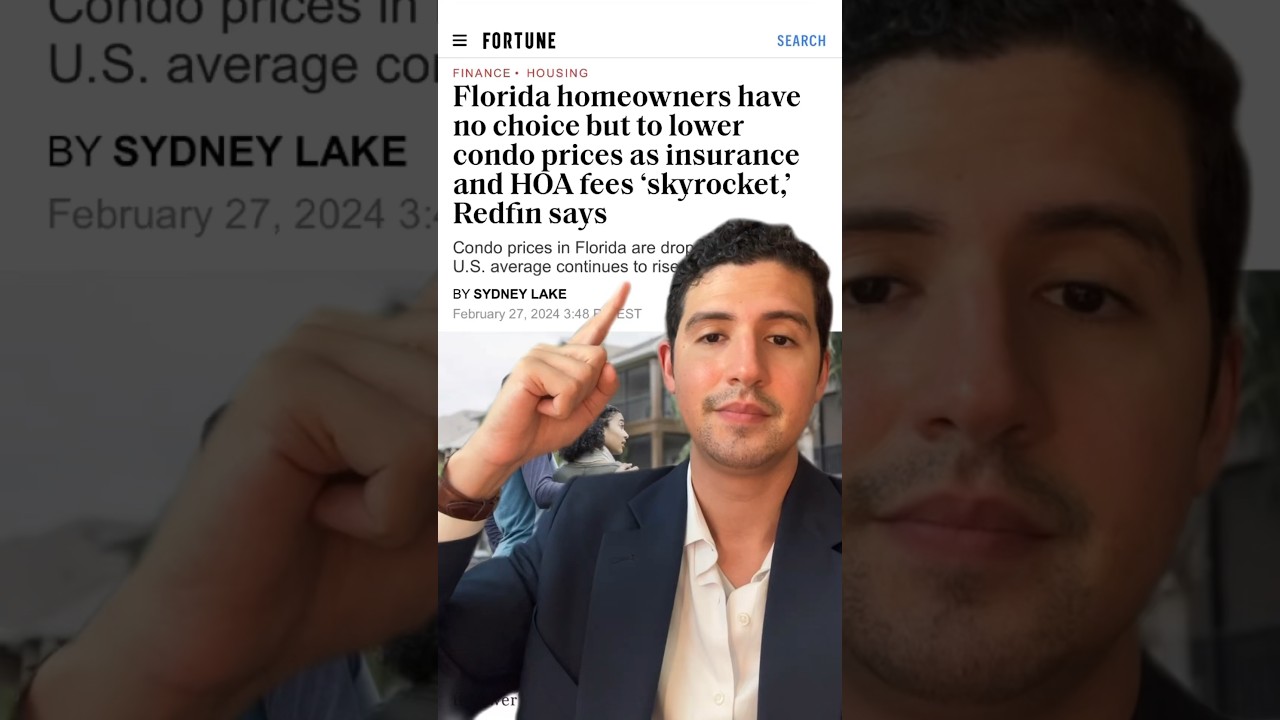 Great Time To Buy A Condo? Florida Homeowners Lower Prices As Insurance and HOA Fees Increase