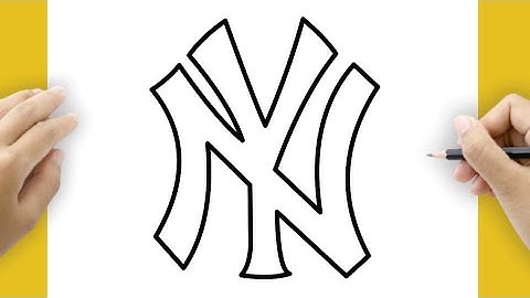 How to draw New York Yankees Logo Baseball