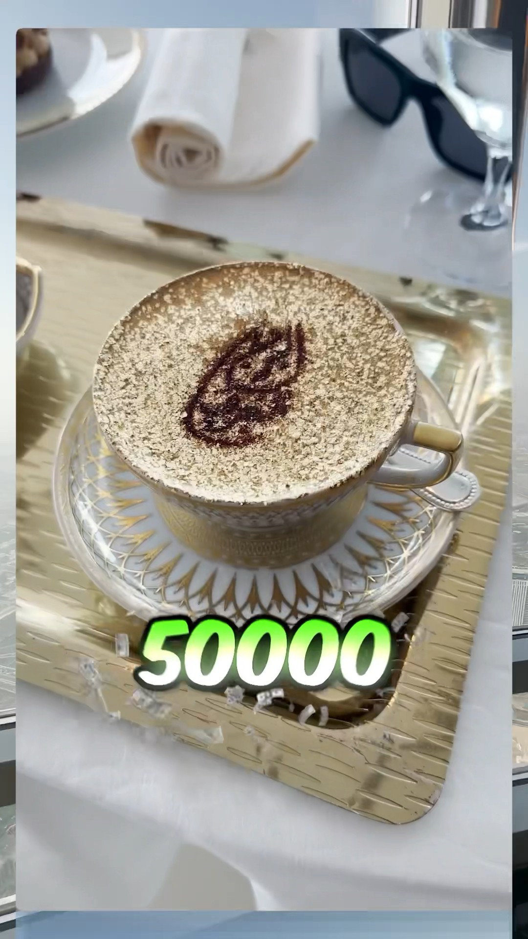 ₹50,000 golden coffee in Burj Khalifa