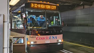 Coach USA Shortline: Onboard 2023 MCI D4500CT #16624 Hauling Ass to Port Authority Bus Terminal!