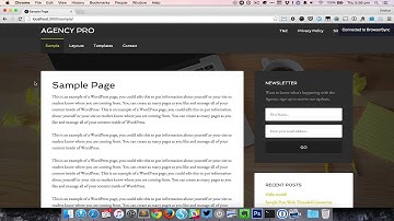 Fixed Header + Navigation in Agency Pro