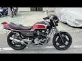 黒赤　CBX400F エンジン動作確認　逆車