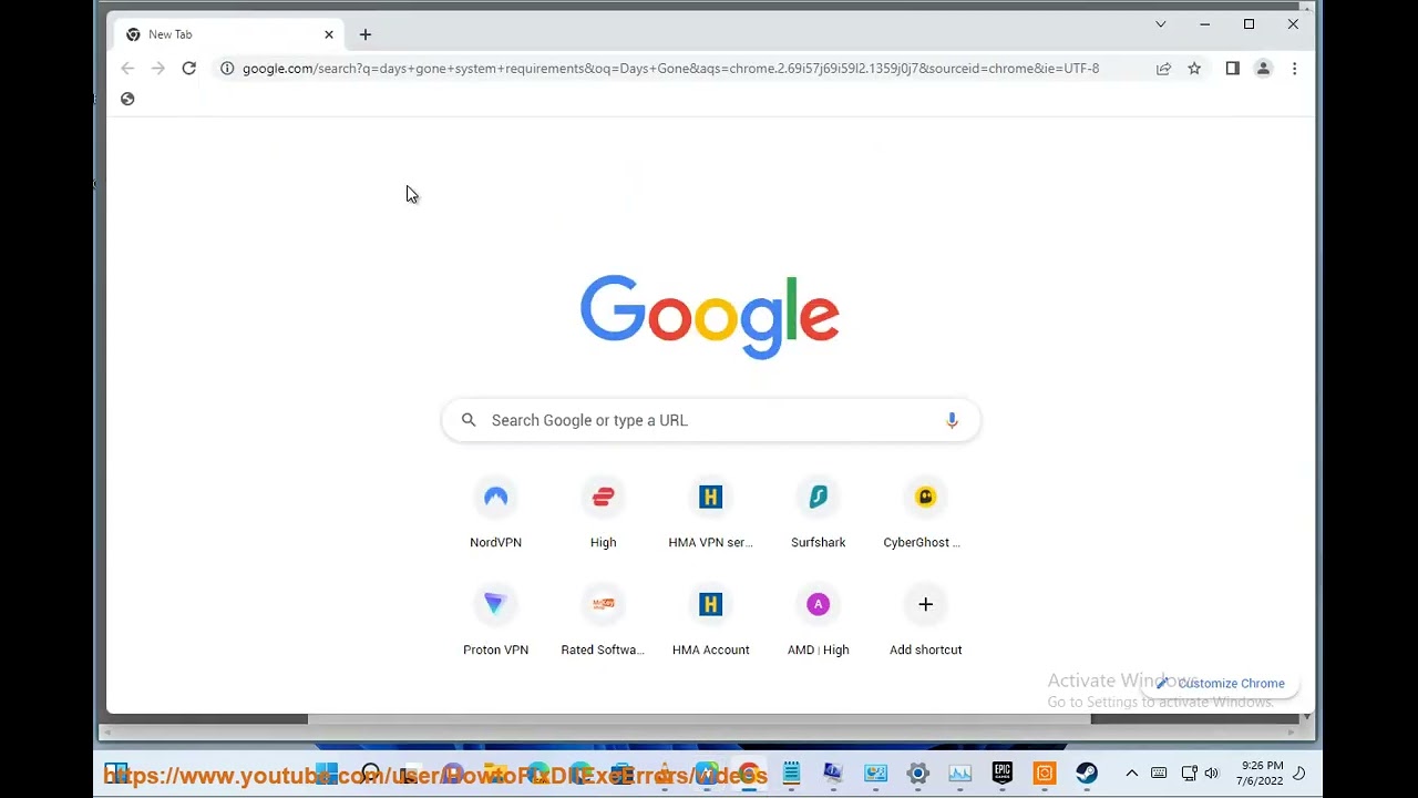 Fix Days Gone Crashing on Windows
