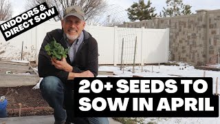 Sow these Veggies in April~Indoors and Direct in the Garden