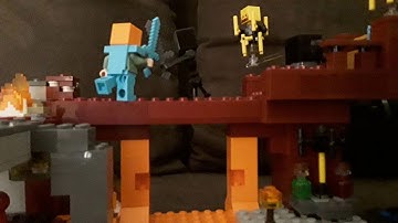 Nether fortress (Lego Minecraft animation) Part 4: The fight for the loot