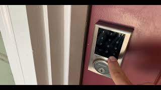 Kwikset Electronic Deadbolt Lock - Unlock