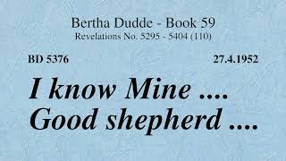 BD 5376 - I KNOW MINE .... GOOD SHEPHERD ....