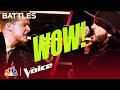 Austin Montgomery vs. Tanner Fussell on Johnny Cash's "Folsom Prison Blues" | The Voice Battles 2022