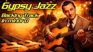 Gypsy Jazz Backing Track. Django Reinhardt Style. D Minor &amp; Harmonic Minor.  Gypsy Jam.
