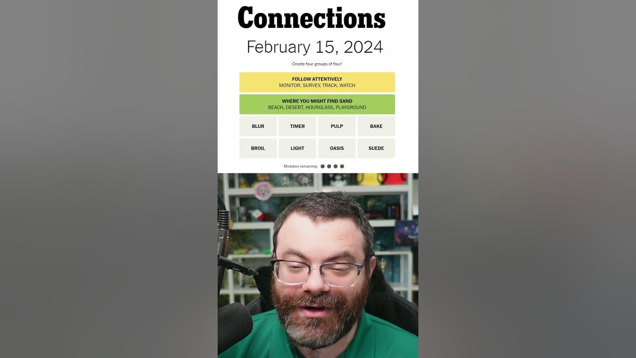 Did they go easy on us today? connections nytimes puzzle YouTube
