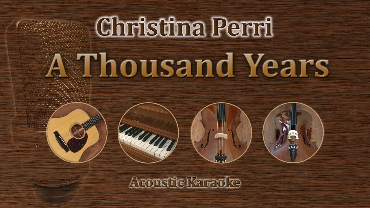 A Thousand Years - Christina Perri (Acoustic Karaoke)