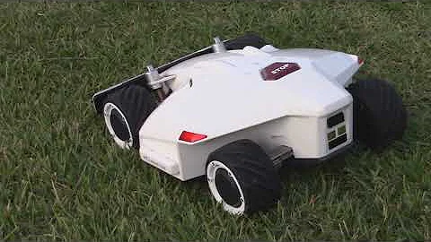 Luba robot mower RTK first test