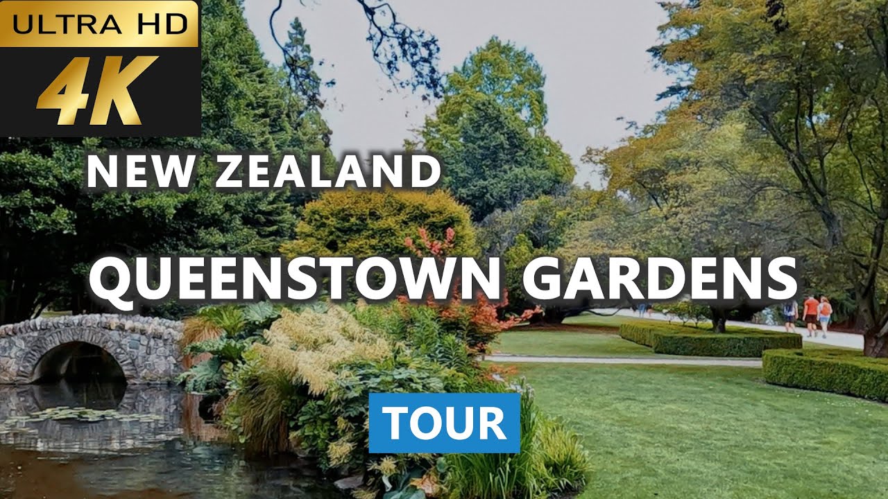[4k] Queenstown Gardens Tour 2023 Queenstown Botanic Garden