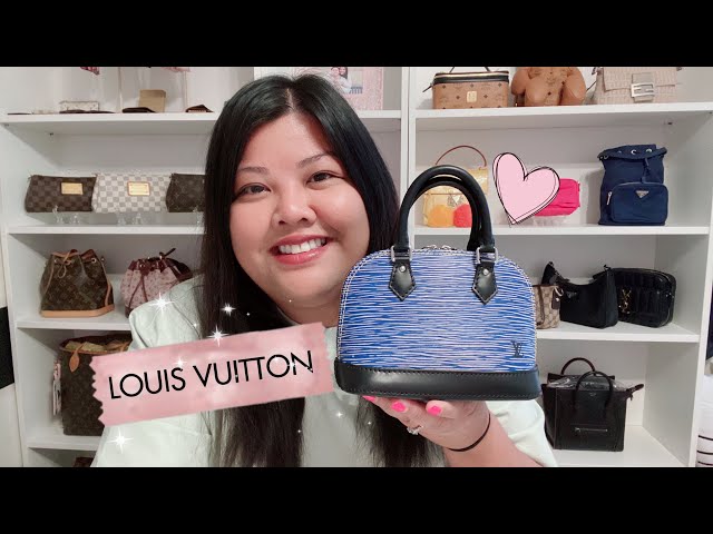 Louis Vuitton Alma Nano Epi Denim Leather