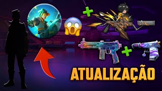 AMANHÃ! ITEM RARO, NOVAS SKINS DA PRÓXIMA ATUALIZAÇÃO, ATRIBUTOS, NOVO PASSE BOOYAH - FREE FIRE