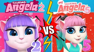 My Talking Angela’m 2 😻 || Angela 2 ❤️ vS Angela 5 💖 || Cosplay 🌈💋😻