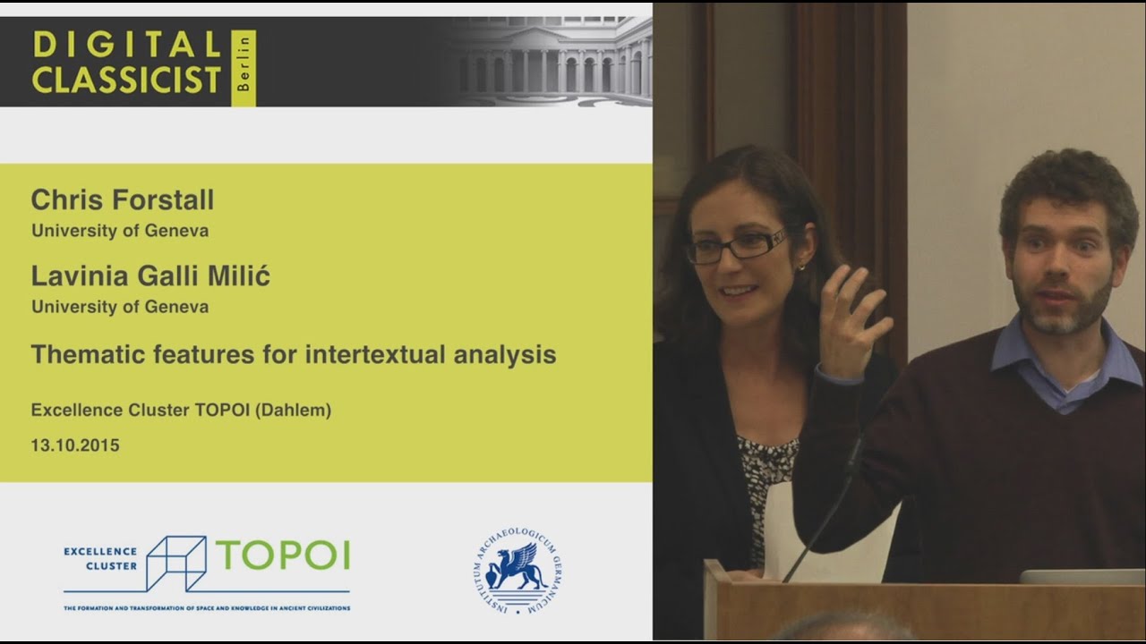 Digital Classicist Seminar Berlin (2015/2016) - Seminar 1