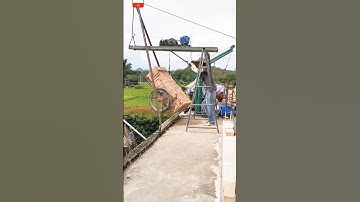 GENIUS LIFT 🧱⚙️ how to lift a ton of bricks without a crane?! 😲#crafts #engineering #wow #skills