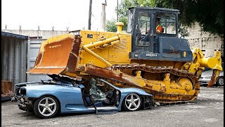 Dangerous Crazy Drivers Biggest Trucks Fails Skills Equipment Fastest Cars Crushed Strong Excavator