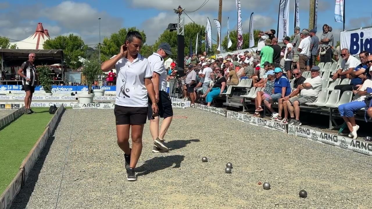Miniature de la vidéo : Hemery/Tamen vs Pradin/Rheinhart 1/4éme | Auch Pétanque National Féminin 2026