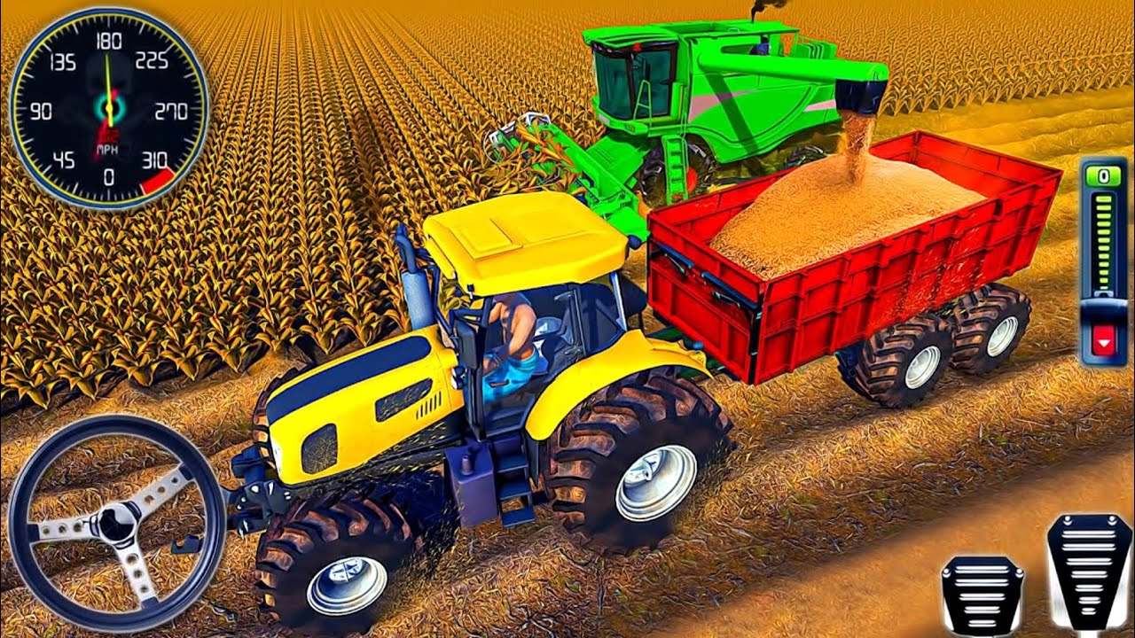 Modern Tractor Farming Driving Simulator 3D - New Tractor Games - Android Gameplay