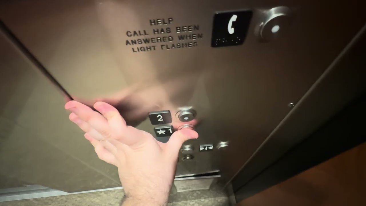 EPIC MOTOR! 2003 Schindler 330A hydraulic elevator at Tryon 1, Cary NC (2026)