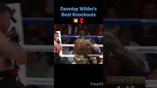 Deontay Wilder's Best Knockouts 💥🥊 #deontaywilder #bombsquad