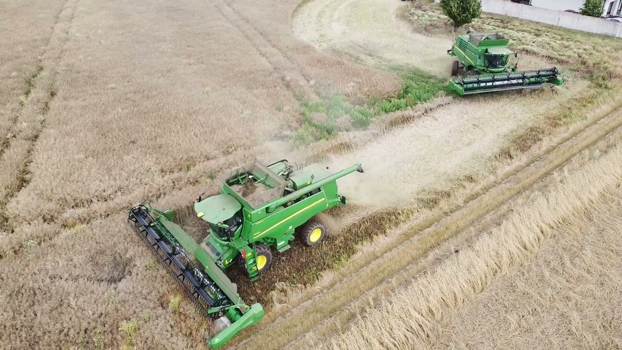 4x John Deere  PD Jarok žatva repky 2025