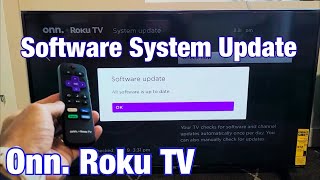 Onn. Roku TV: How to System Software Update to Latest Version screenshot 2