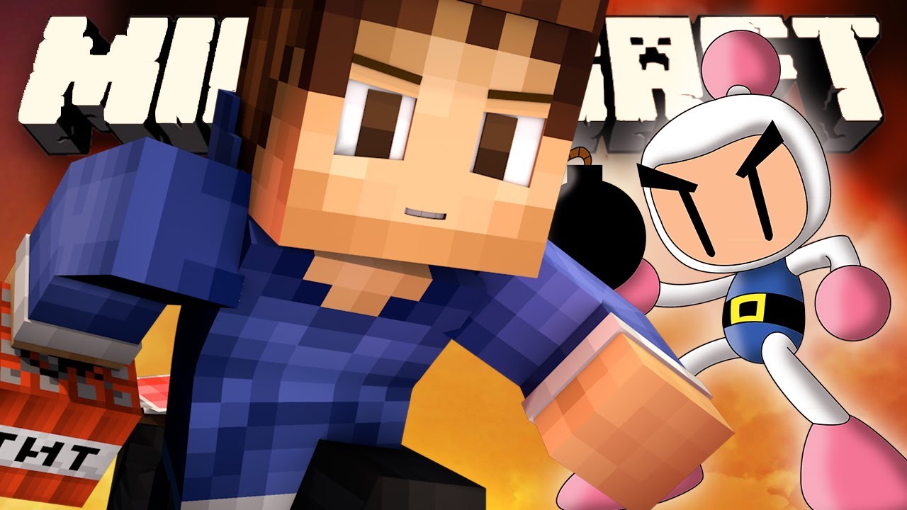 MineCraft *NEW* Snapshot Mini Game: EPIC TNT BOMBER MAN!