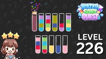 Water Sort Quest Level 226 Solution Walkthrough