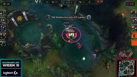 FNC vs. VIT - Week 5 Day 2 | LEC Summer Split | Fnatic vs. Vitality (2020)