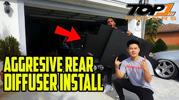 TOP1 MOTORS REAR DIFFUSER INSTALL - DC2 Integra
