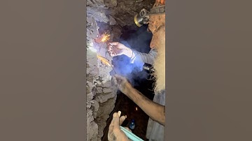 How Blasting Works in Underground Coal Mines🤪 #satisfying #trending #mining #coalindustry #shorts