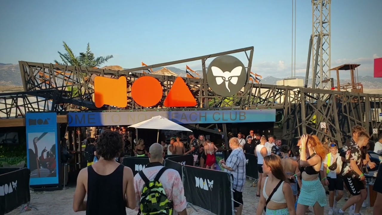 Zrce Beach 2022 Pag sziget Horvátország.