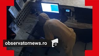Jaf surprins de camere, într-un hotel din Borşa. Un angajat a fost filmat când fură banii din seif