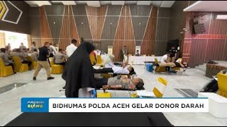 POLDA ACEH GELAR DONOR DARAH HUT KE 73 HUMAS POLRI