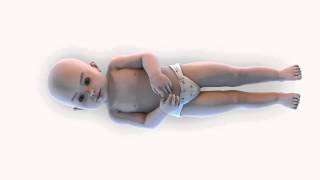 Animiertes Kind auf dem SimMed Multitouch-Table  // Animated child on the simMed Multitouch-Table
