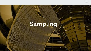 Sampling